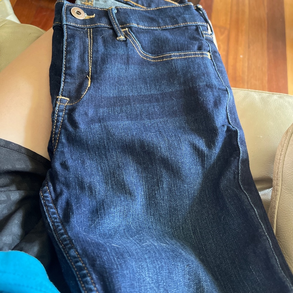 Abercrombie kids size girls 15/16 super skinny dark wash jeans